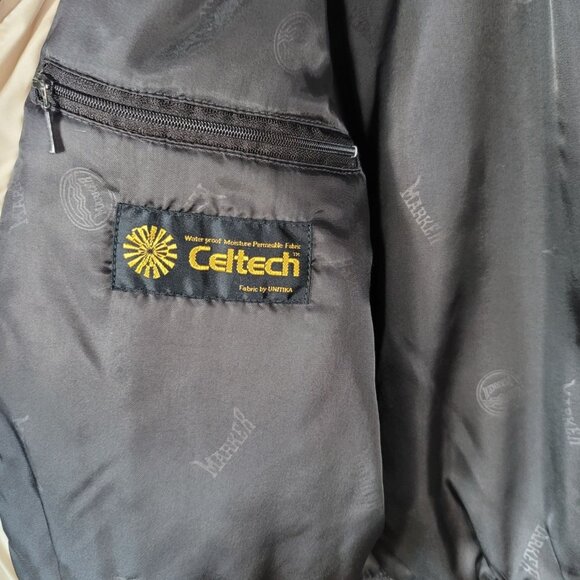 Marker Womens Celtech Coat Tan Size 10 Winter Ski Pocket Zip Hood Drawcord VTG - Picture 11 of 14